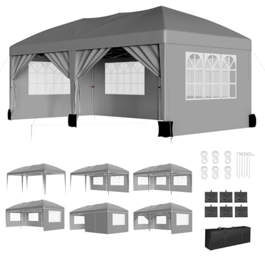 Gazebo Pop Up - 10x20 Pop Up Canopy with 6