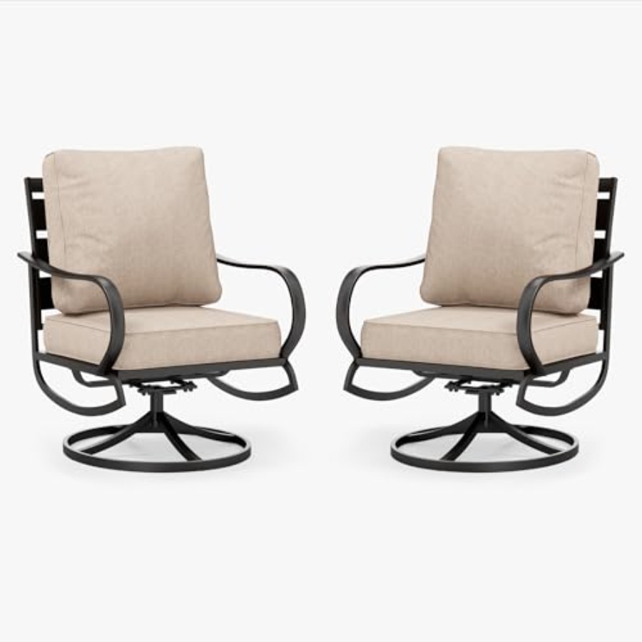Outdoor Furniture Metal Chairs - Patio Furniture Chair Set for 2: