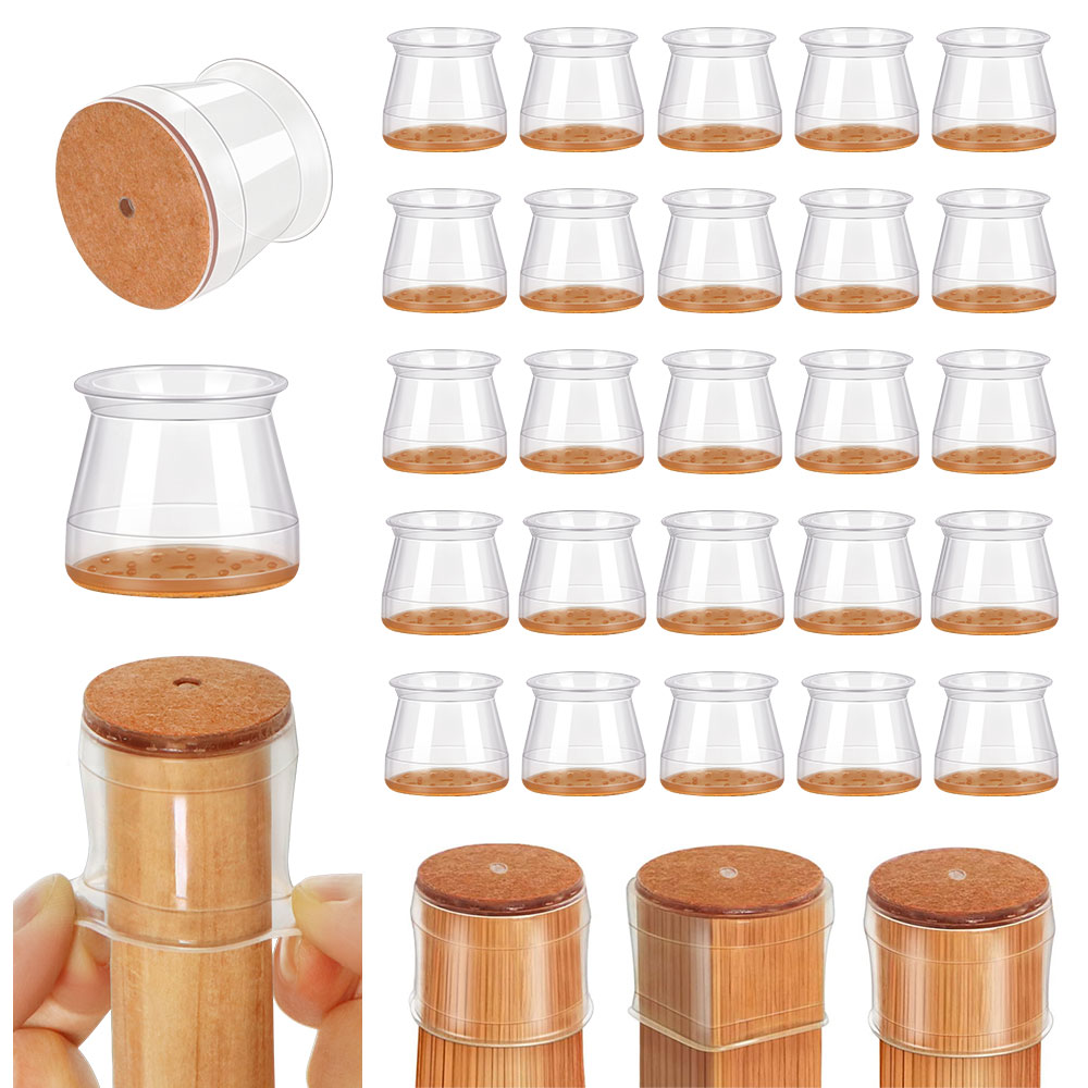 Outdoor Furniture Leg Protectors - 16/4pcs Chair Leg Caps Silicone Feet