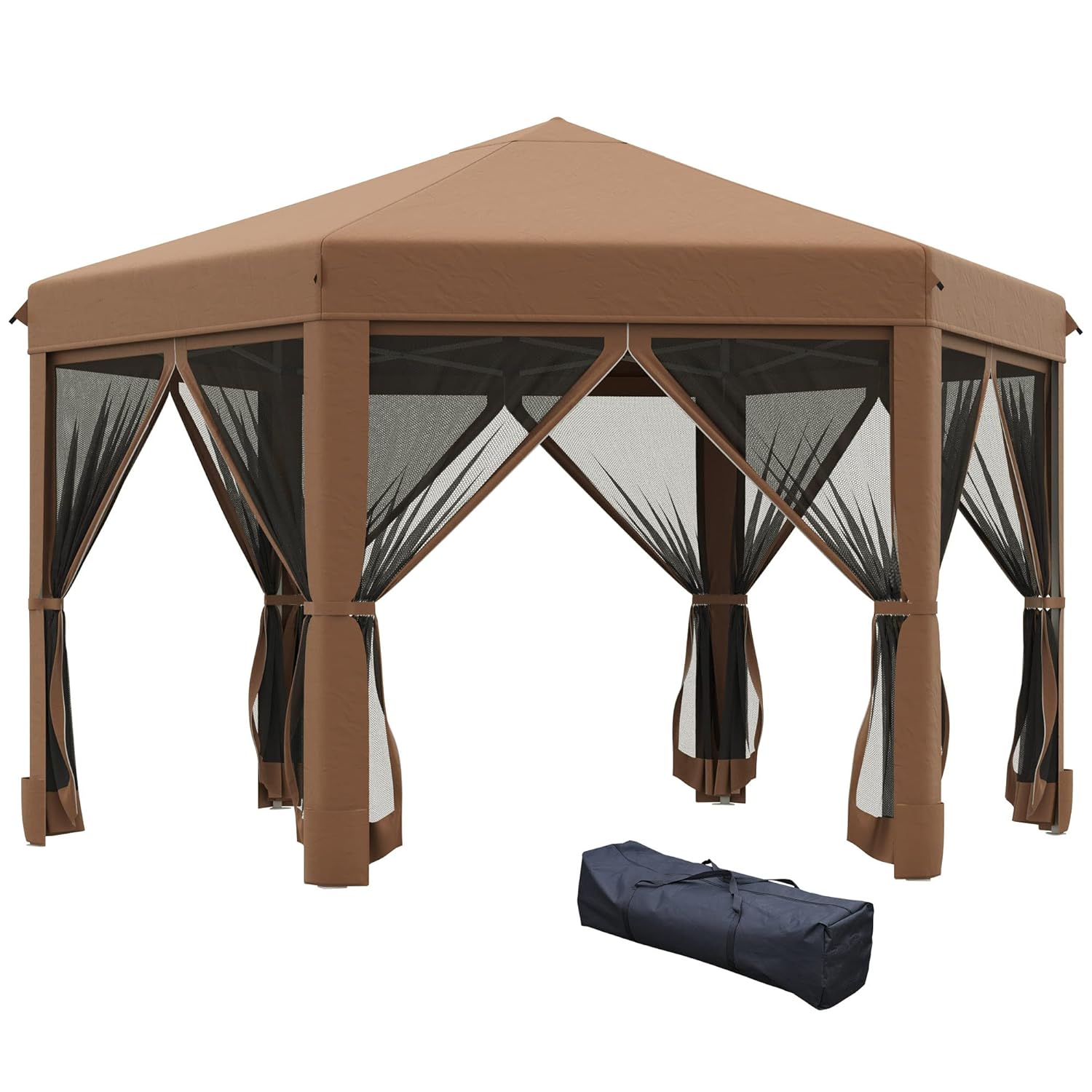 Gazebo Pop Up - 13x11ft Hexagonal Pop Up Gazebo Heavy
