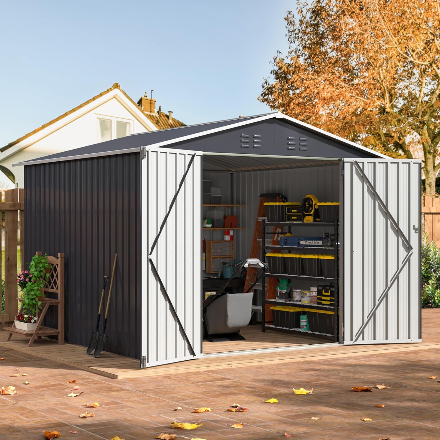 Outdoor Furniture Sale - 8x8 FT Outdoor Storage Shed, Utility