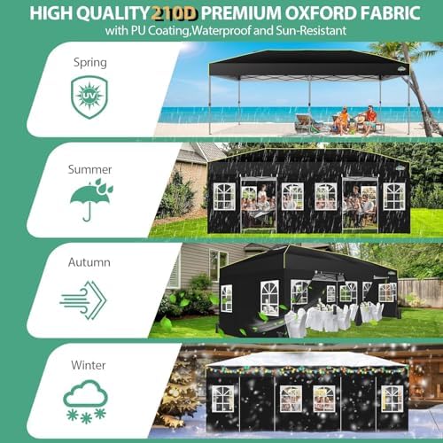 10x20 Pop Up Canopy with 6 Sid - Gazebo Pop Up のレビューと価格