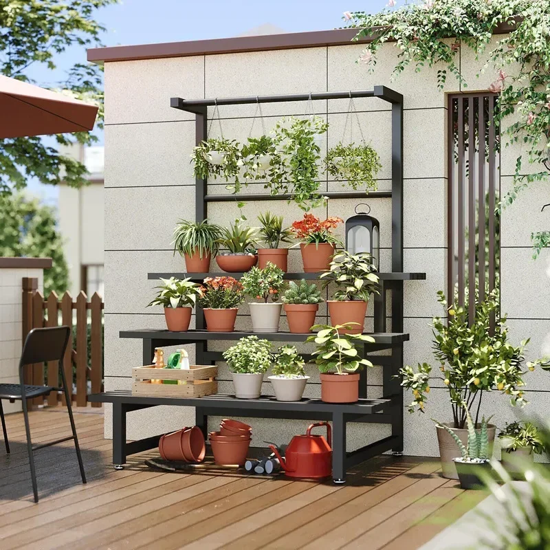 Tiered Display Plant Rack Shel - Outdoor Furniture Balcony のレビューと価格