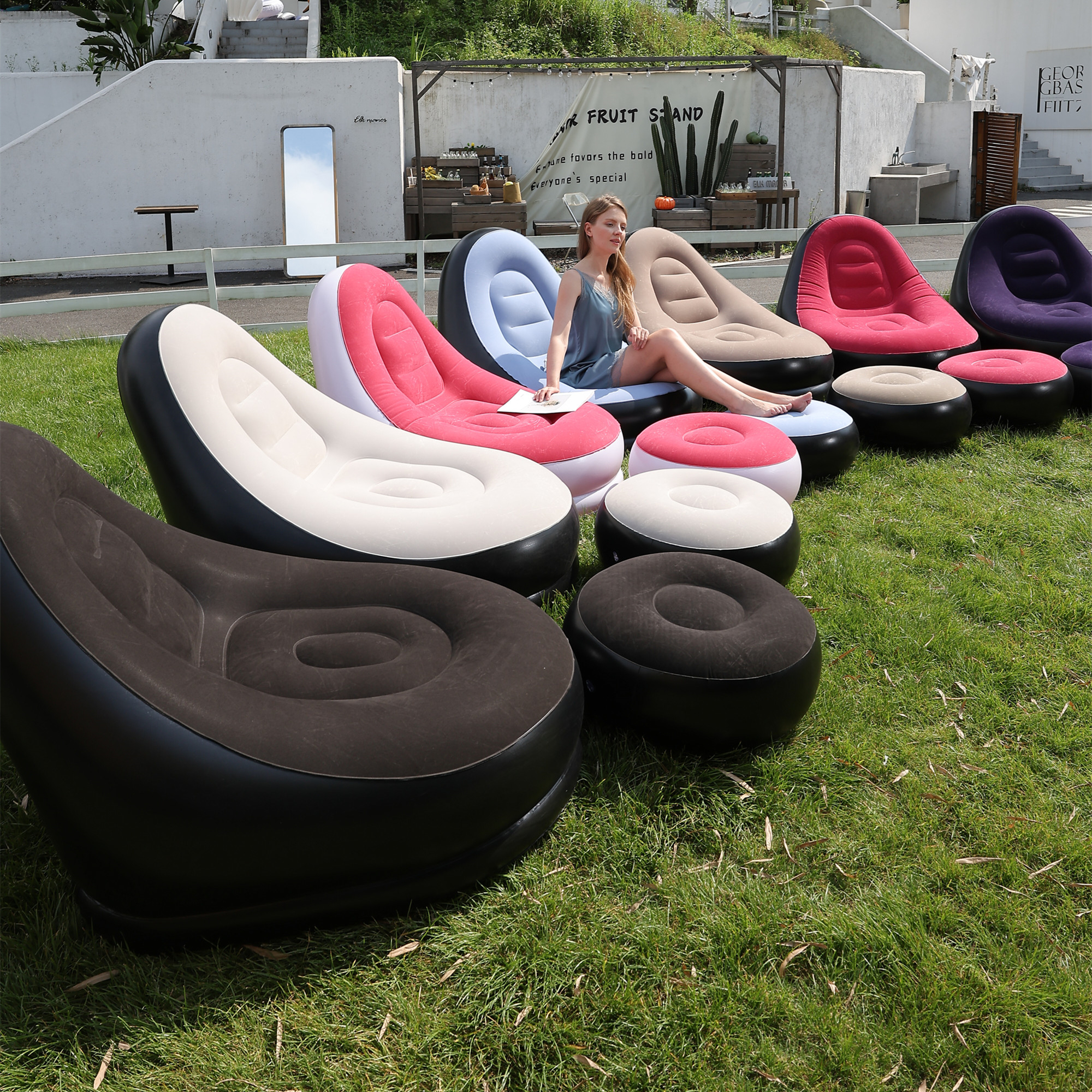 Lazy Couch Sofas Inflatable Ch - Outdoor Furniture Lounge Chair のレビューと価格