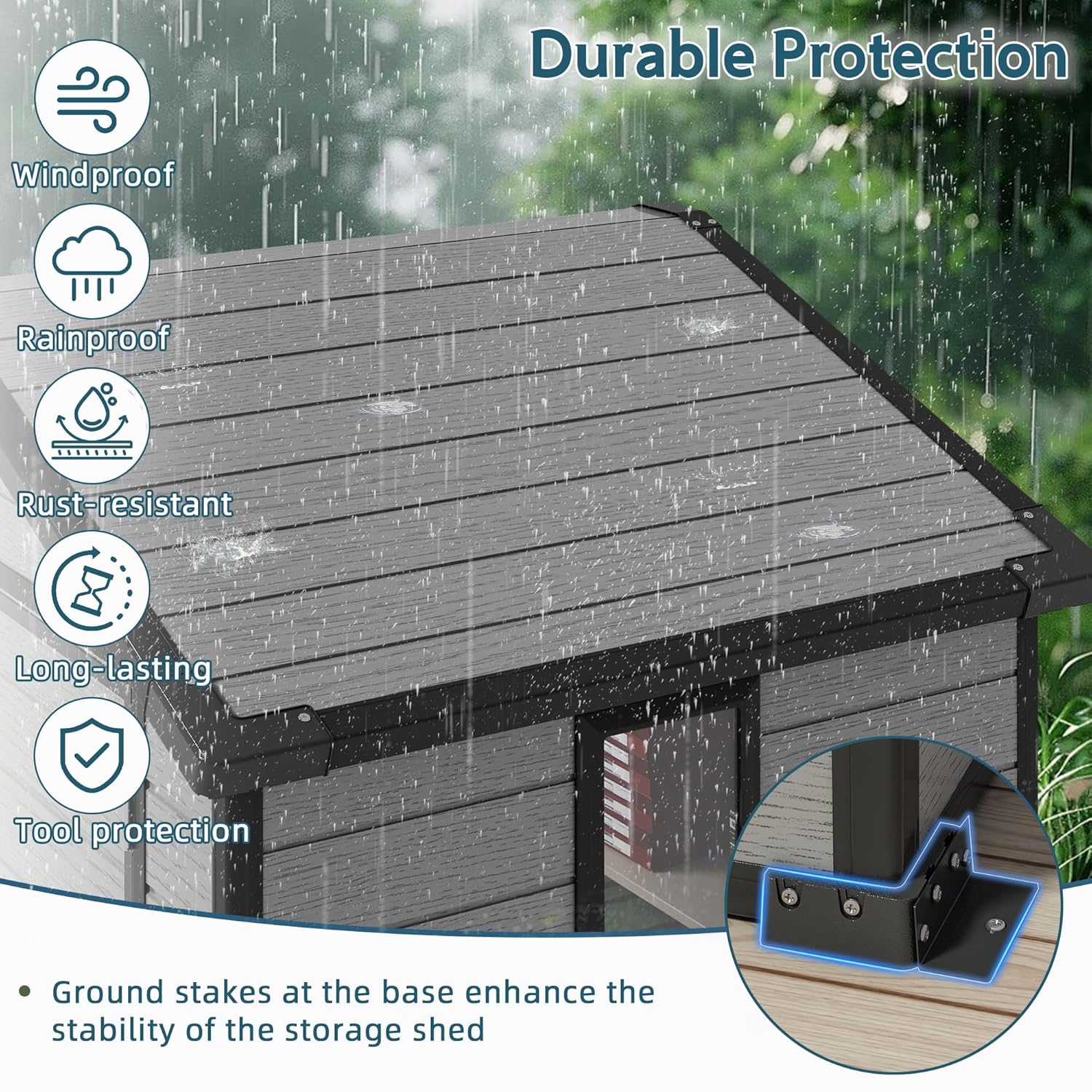 6X4 FT Outdoor Shed, Plastic S - Outdoor Furniture Sale のレビューと価格