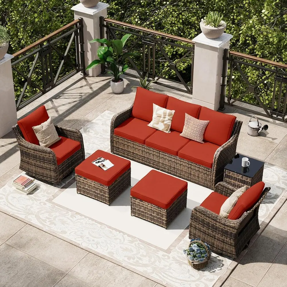 6-Piece Outdoor Patio Furnitur - Outdoor Furniture Metal Chairs のレビューと価格