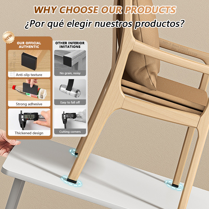 Non Slip Furniture Pads Self A - Outdoor Furniture Leg Protectors のレビューと価格