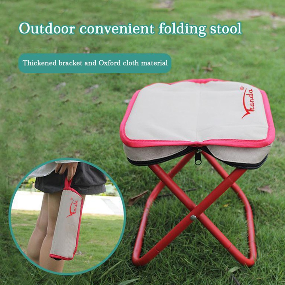 Folding Camping Stool With Bag - Outdoor Furniture Metal Chairs のレビューと価格