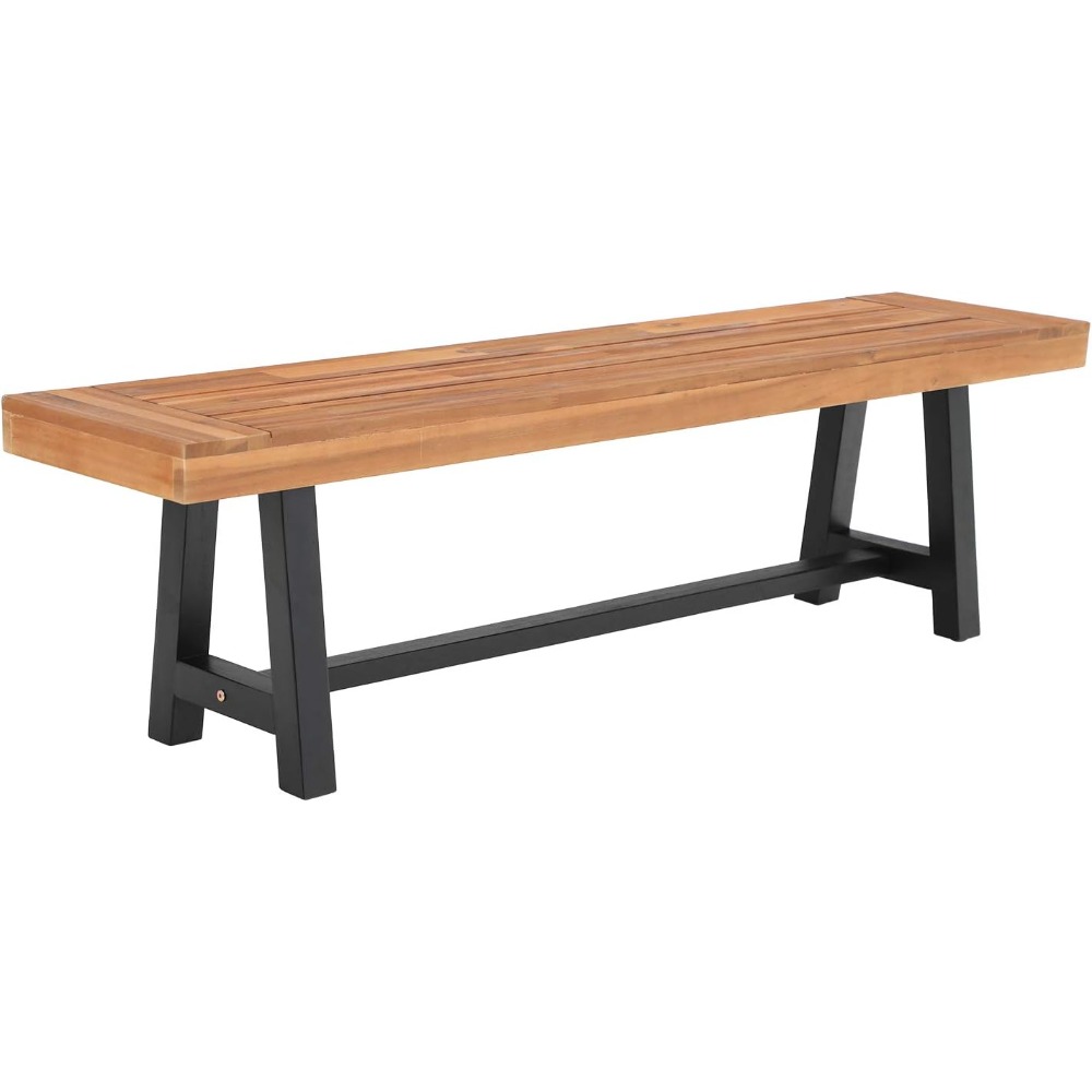 Outdoor Acacia Wood Bench, 63  - Outdoor Furniture Oil Teak のレビューと価格