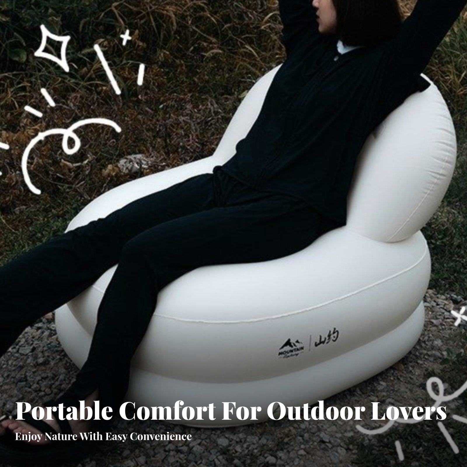 Inflatable Sofa, Camping Air C - Outdoor Furniture Lounge Chair のレビューと価格