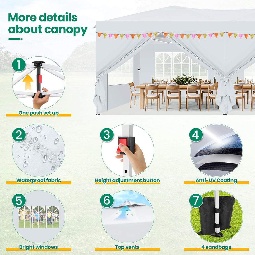 Canopy 10x20 Pop Up Canopy Ten - Gazebo Pop Up のレビューと価格