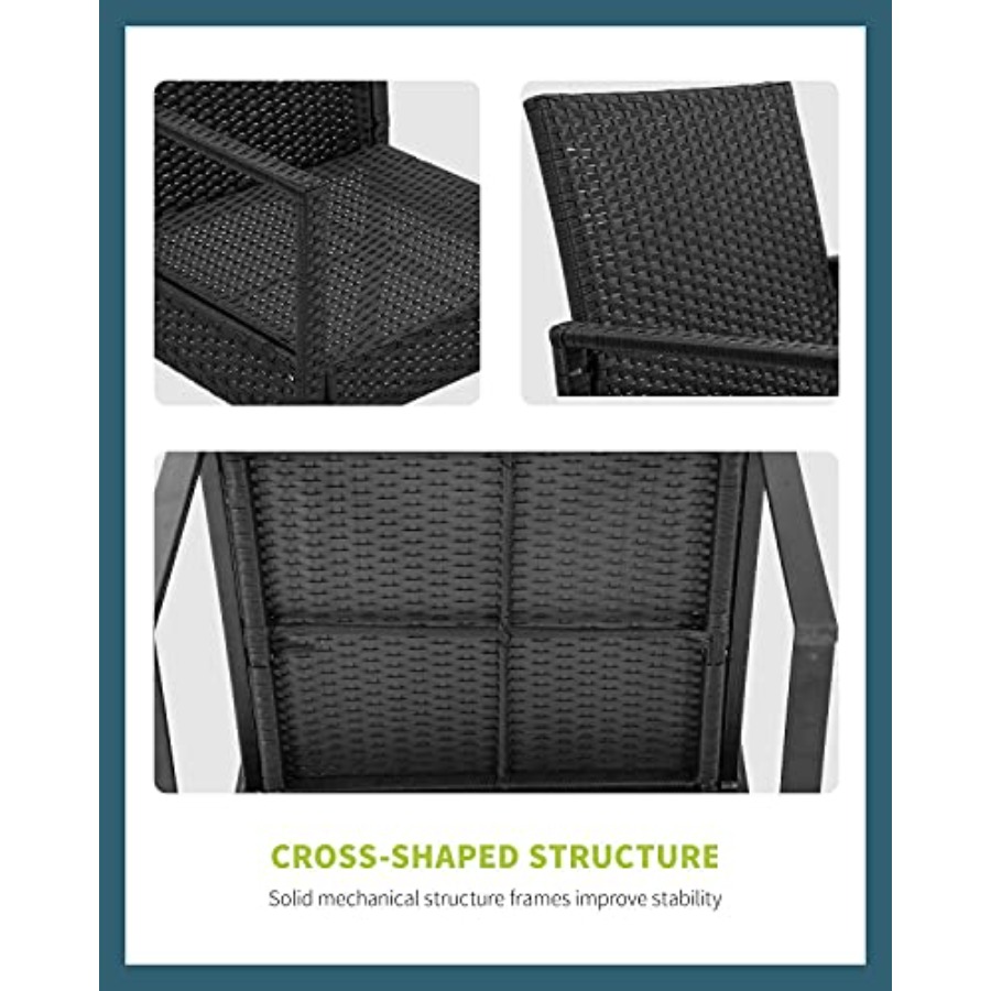FDW 3 Pieces Outdoor Patio Fur - Outdoor Furniture Balcony のレビューと価格