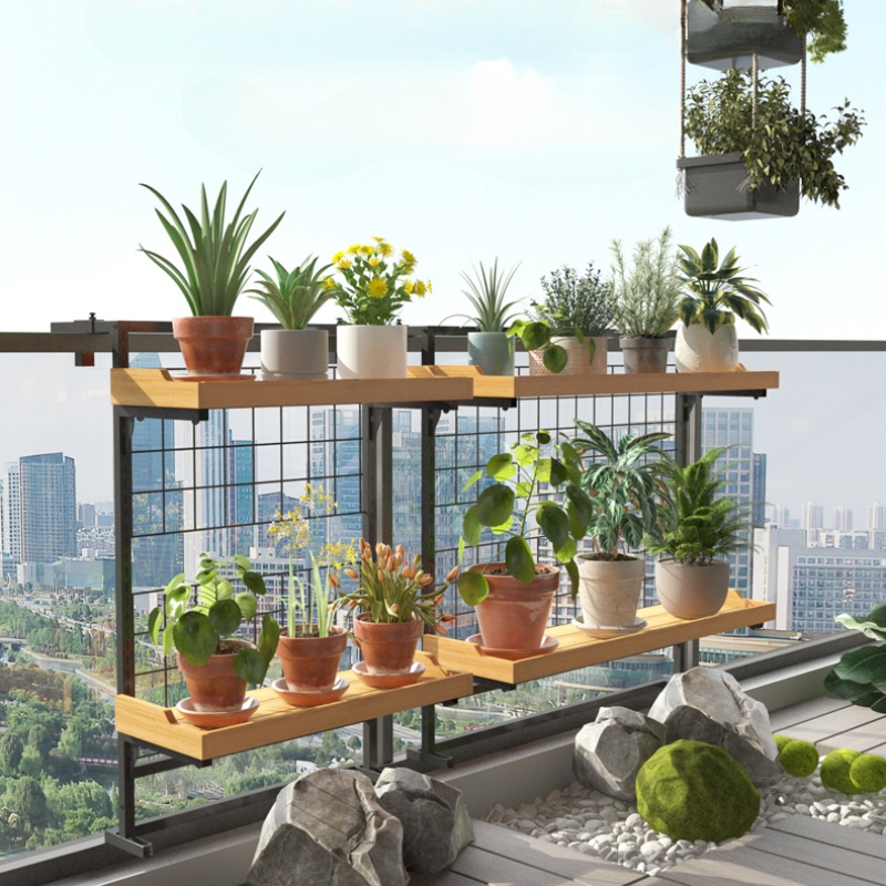 Wood Tiered Balcony Railing Pl - Outdoor Furniture Balcony のレビューと価格