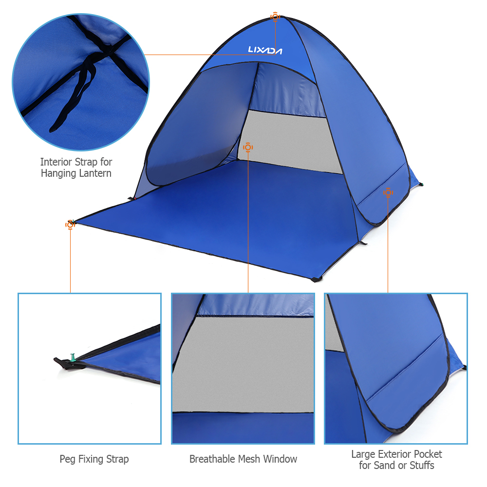 Lixada Automatic Instant Pop U - Gazebo Pop Up のレビューと価格