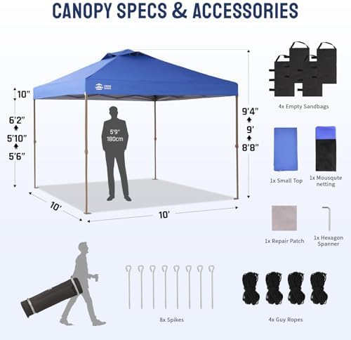 Gazebo 10x10 Pop Up Canopy wit - Gazebo Pop Up のレビューと価格