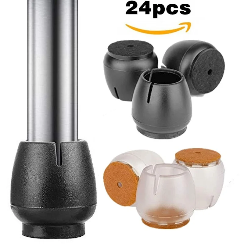 24PCS Chair Leg Caps Silicone  - Outdoor Furniture Leg Protectors のレビューと価格