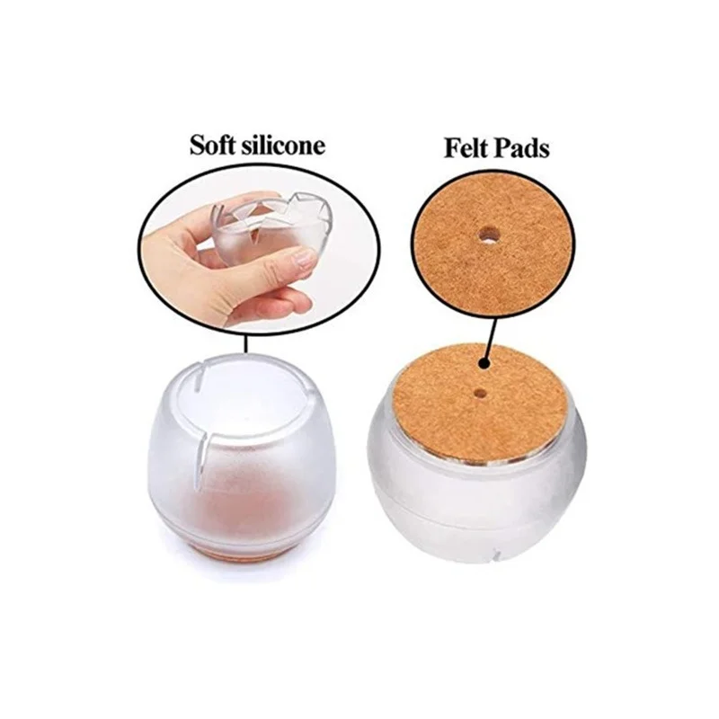 24PCS Chair Leg Caps Silicone  - Outdoor Furniture Leg Protectors のレビューと価格