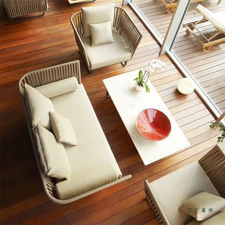Outdoor Rattan Sofa Set Waterp - Outdoor Furniture Metal Chairs のレビューと価格