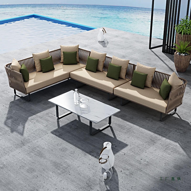 Outdoor Rattan Sofa Set Waterp - Outdoor Furniture Metal Chairs のレビューと価格