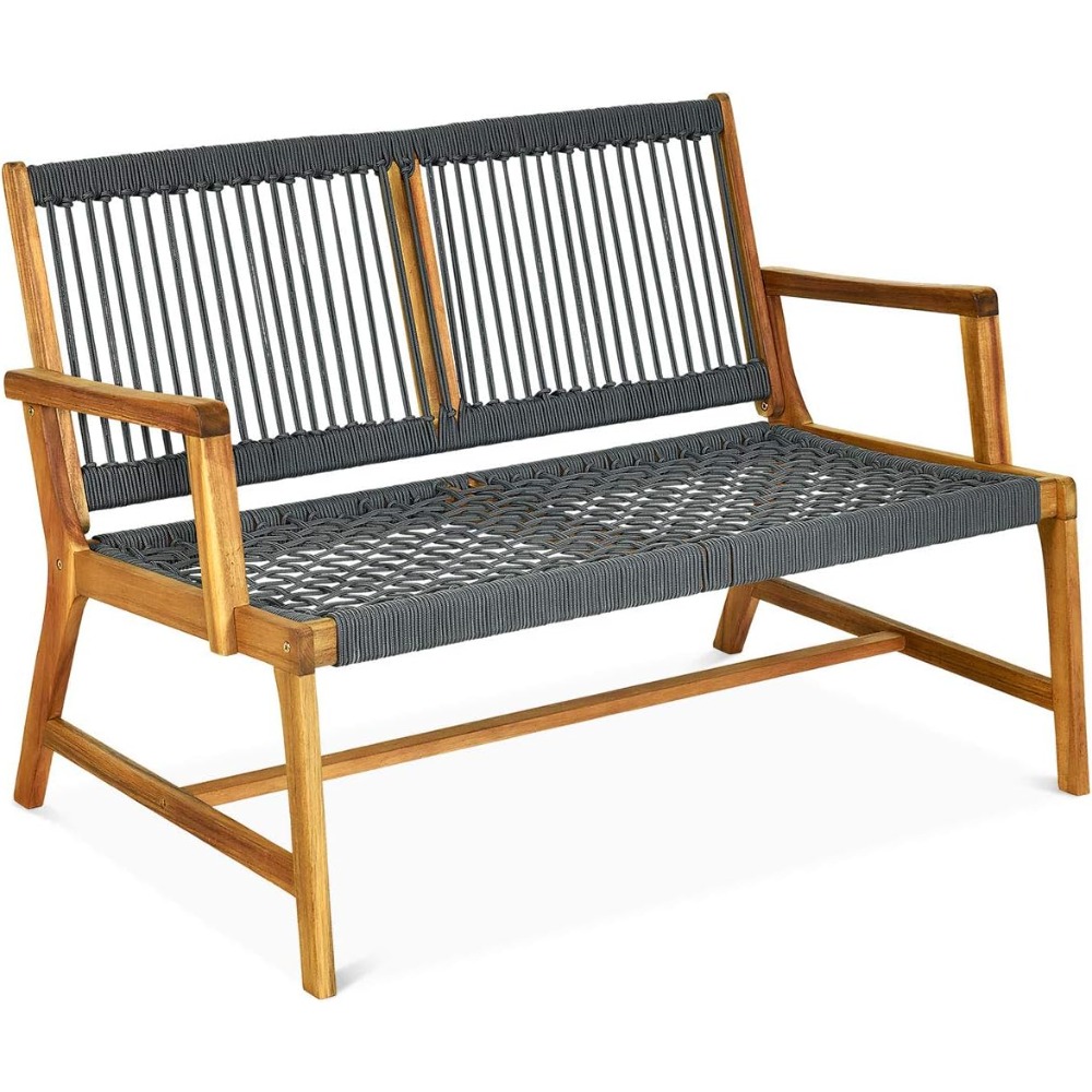 2-Person Patio Acacia Wood Ben - Outdoor Furniture Oil Teak のレビューと価格