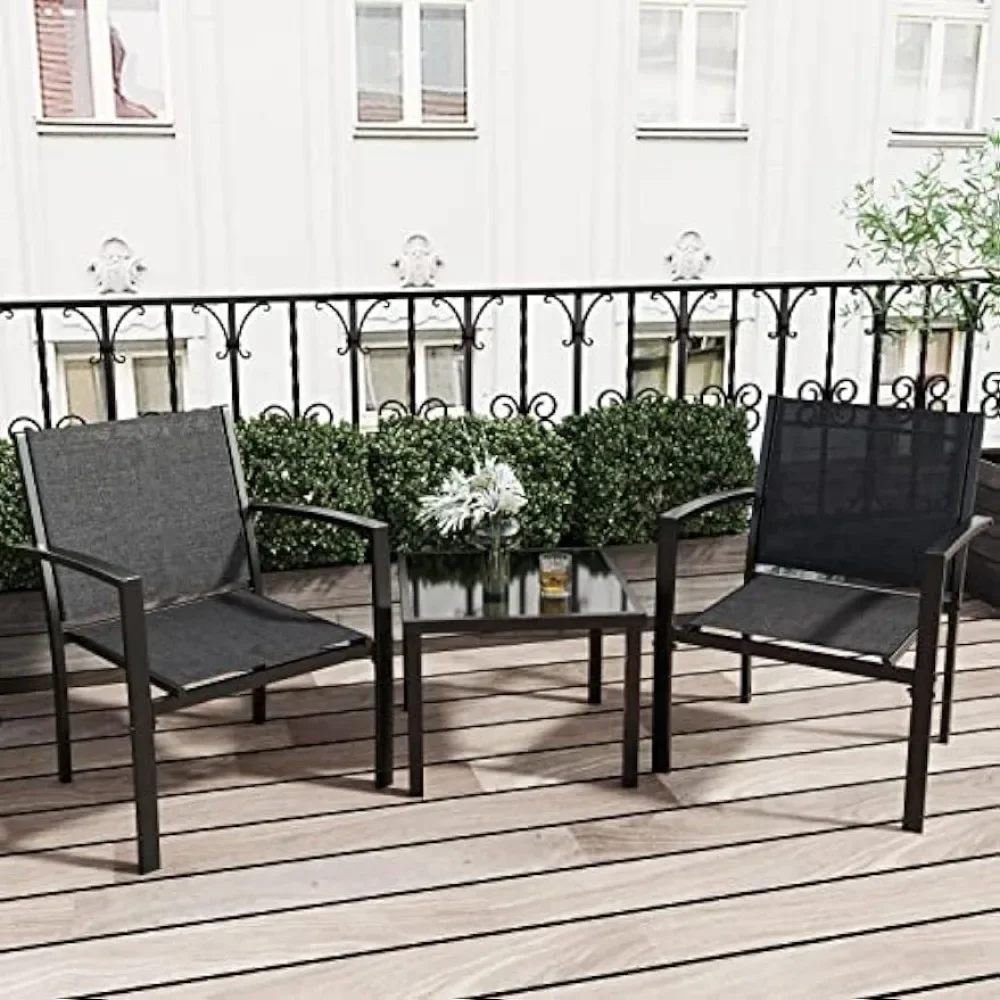 y 3 Patio Furniture Set Outdoo - Outdoor Furniture Metal Chairs のレビューと価格