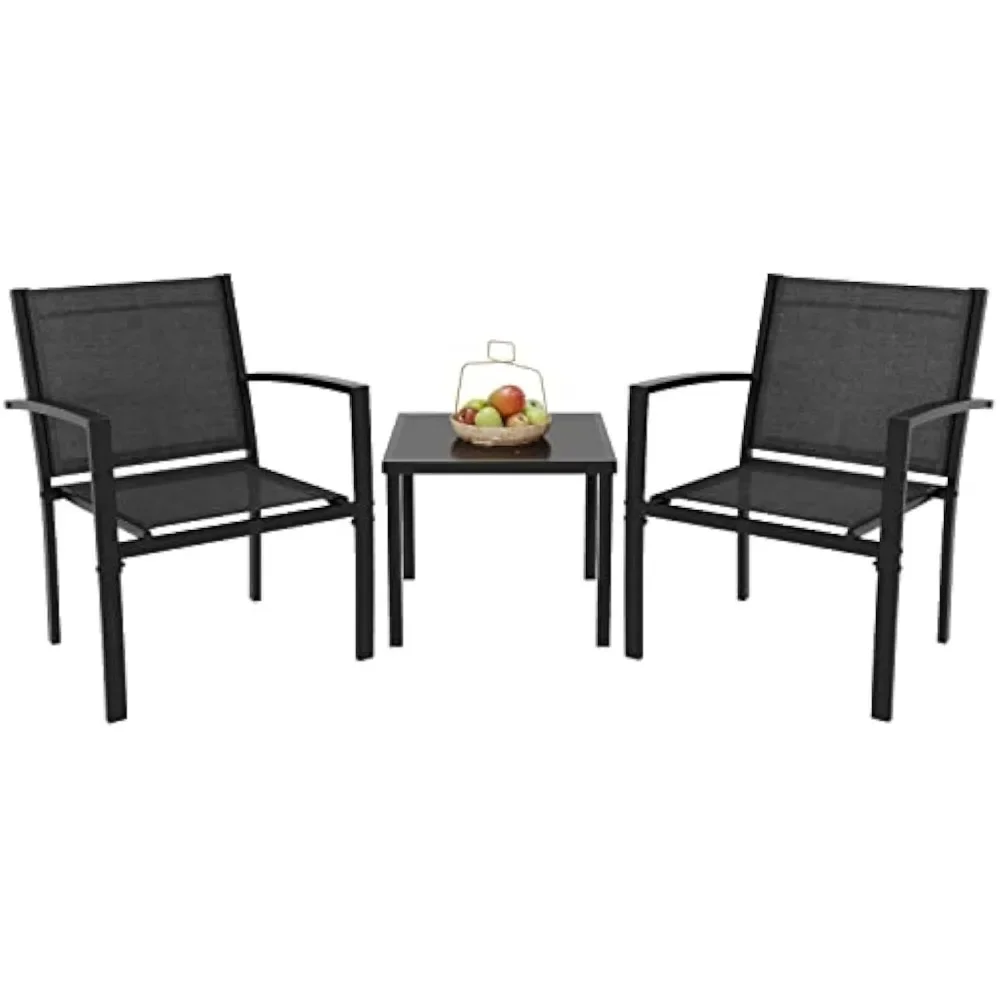 y 3 Patio Furniture Set Outdoo - Outdoor Furniture Metal Chairs のレビューと価格