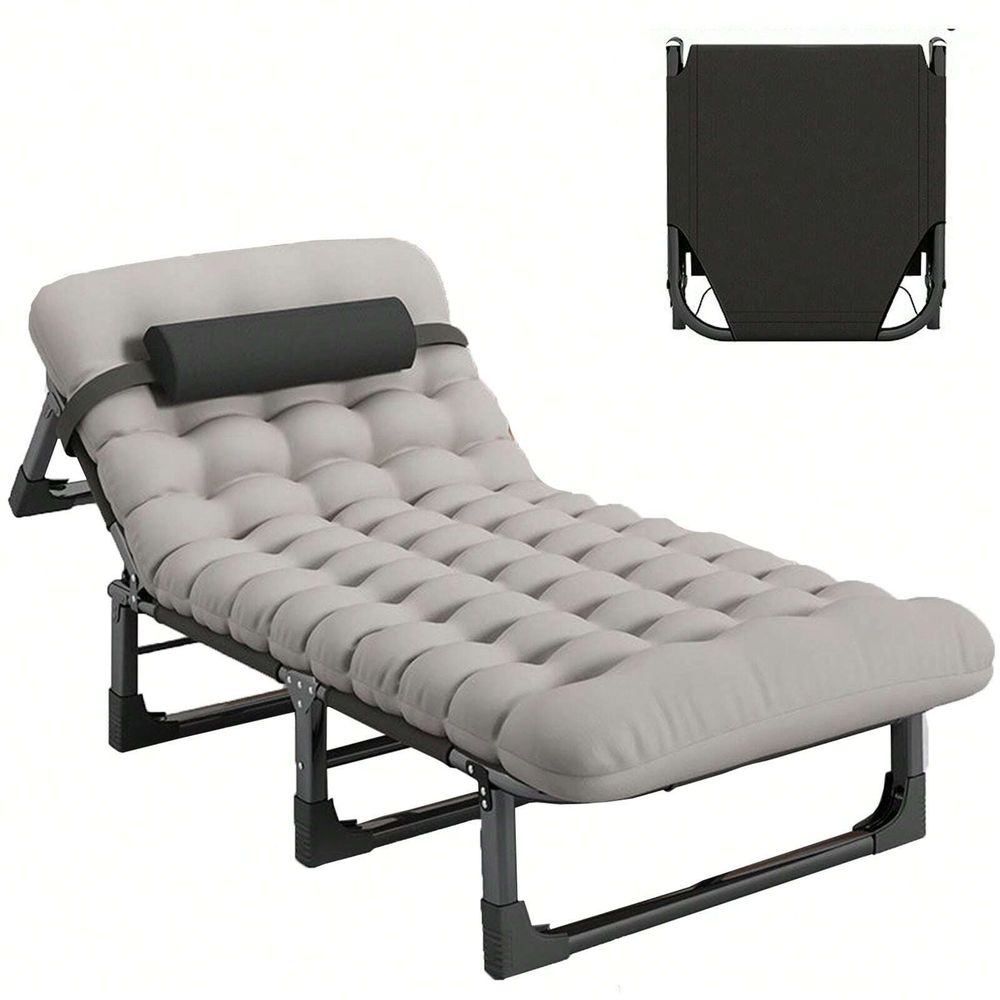 Cot, 4 Positions Adjustable Re - Outdoor Furniture Lounge Chair のレビューと価格
