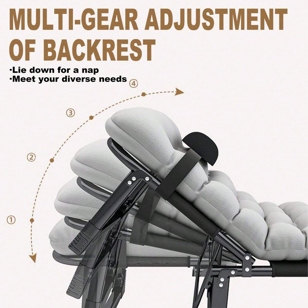 Cot, 4 Positions Adjustable Re - Outdoor Furniture Lounge Chair のレビューと価格