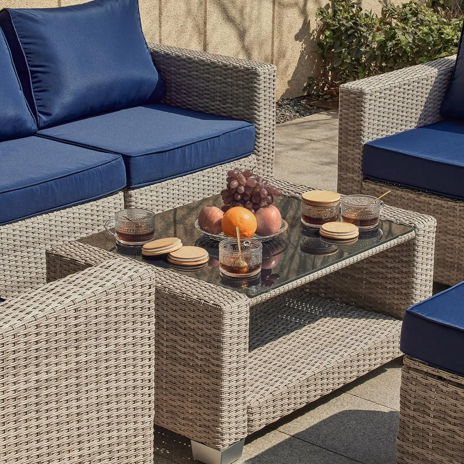 %a 7 Pieces Outdoor Patio Furn - Outdoor Furniture Grey のレビューと価格