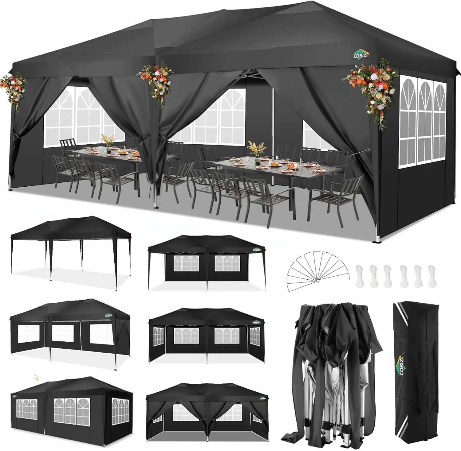 Folding Gazebo 3x6 Pop-Up Gaze - Gazebo Pop Up のレビューと価格