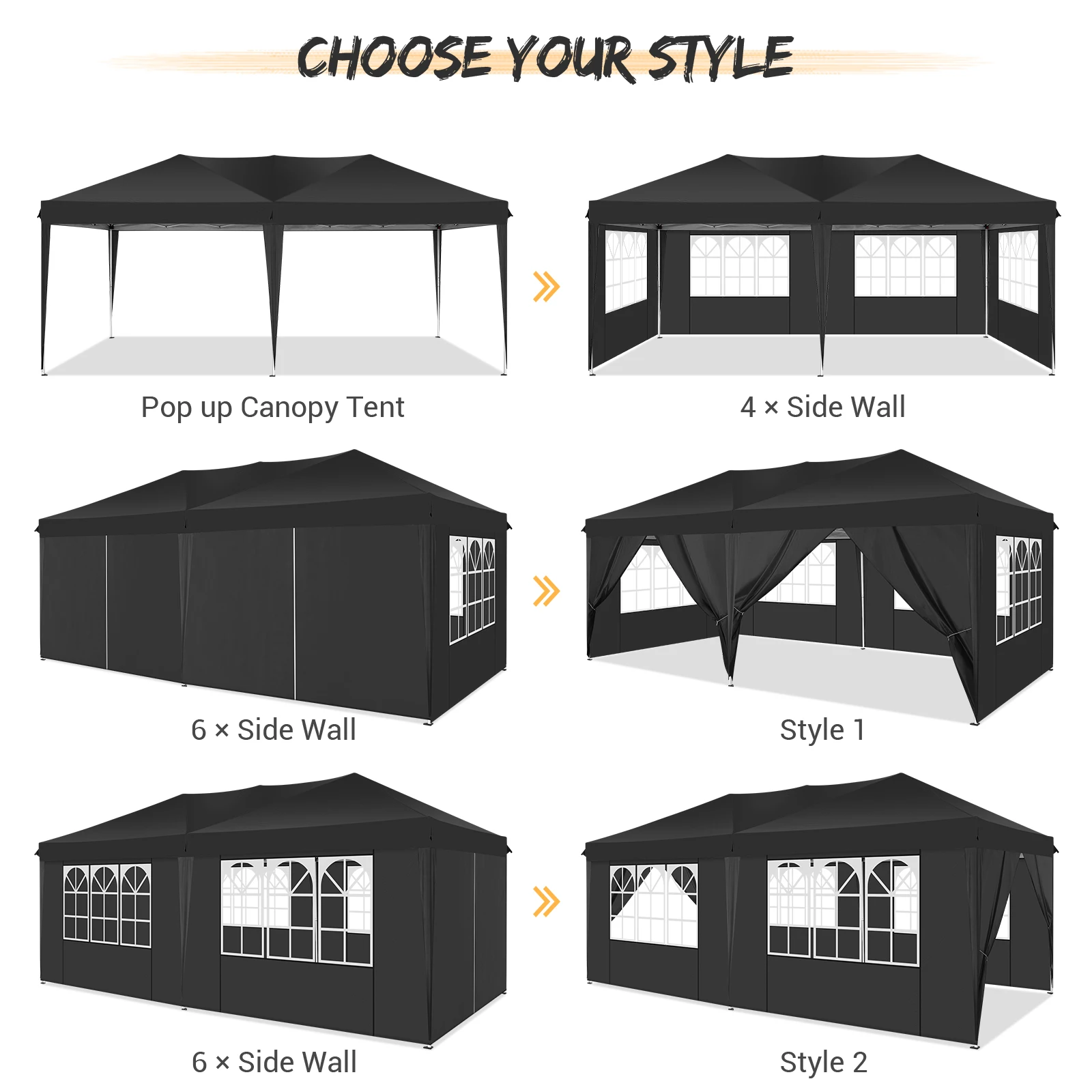Folding Gazebo 3x6 Pop-Up Gaze - Gazebo Pop Up のレビューと価格