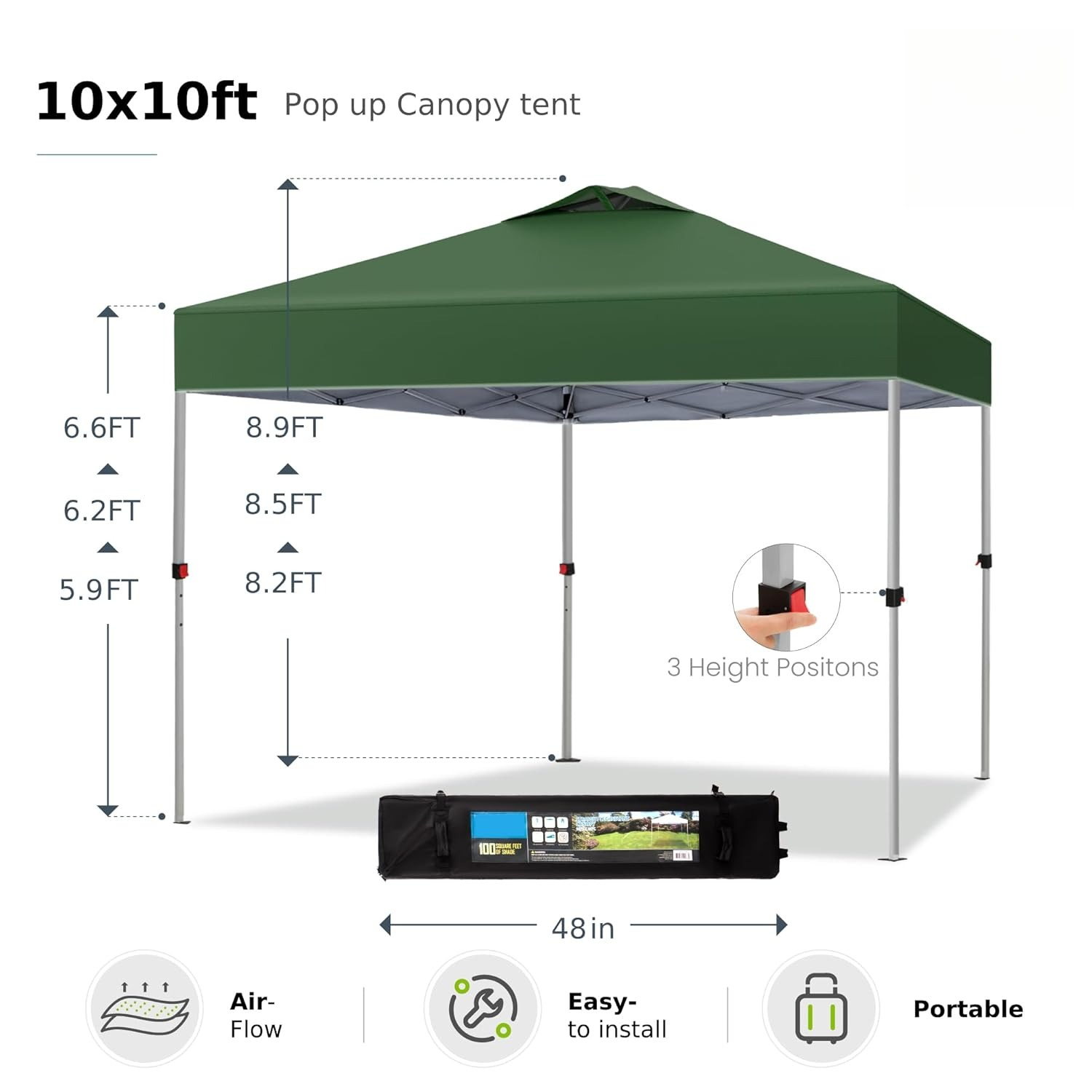 10x10 Pop Up Canopy Tent, Gaze - Gazebo Pop Up のレビューと価格