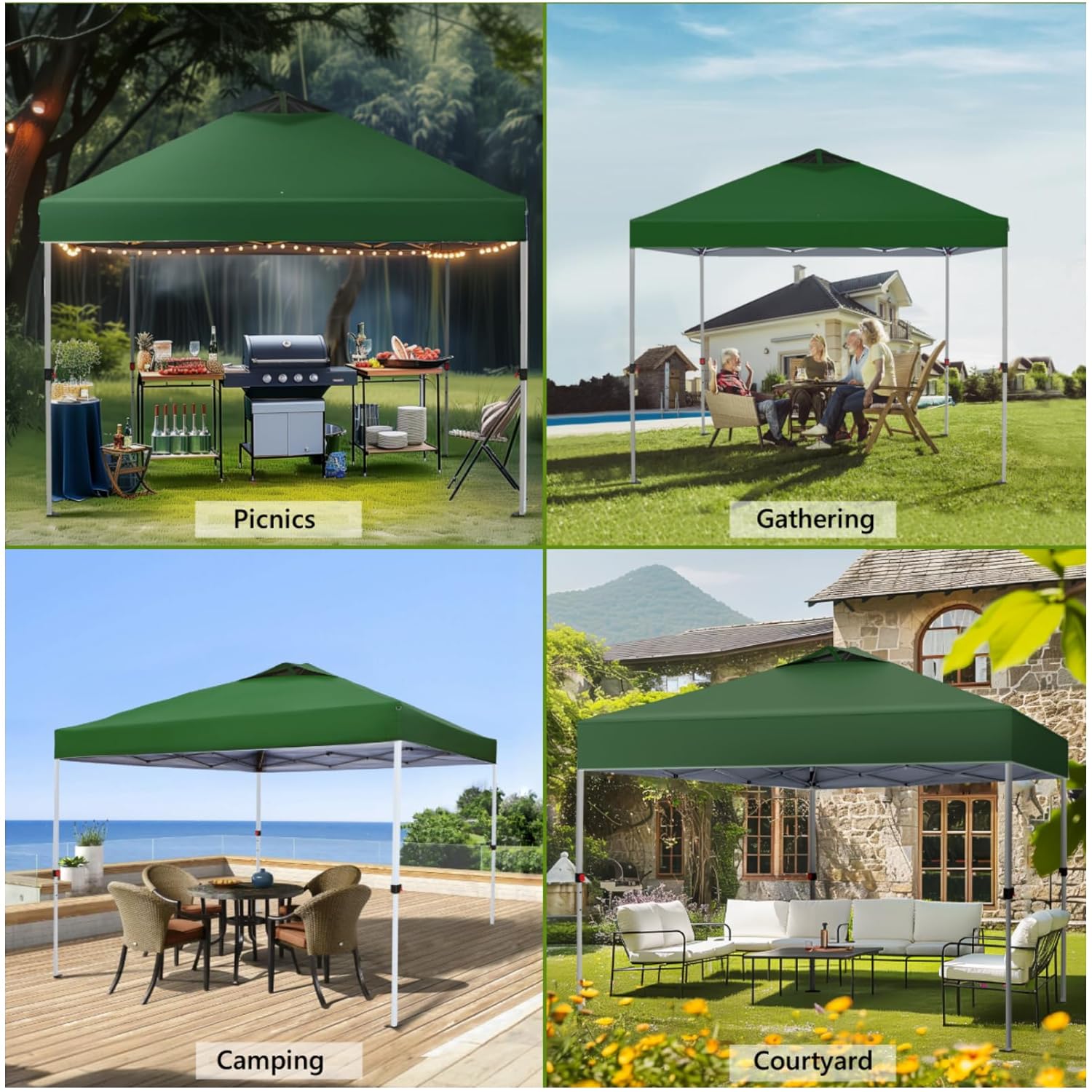 10x10 Pop Up Canopy Tent, Gaze - Gazebo Pop Up のレビューと価格