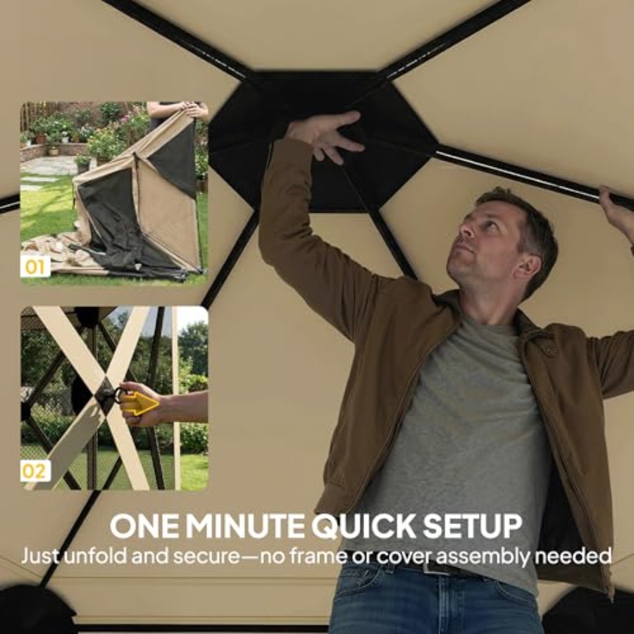Outdoor portable 10x11 ft pop- - Gazebo Pop Up のレビューと価格