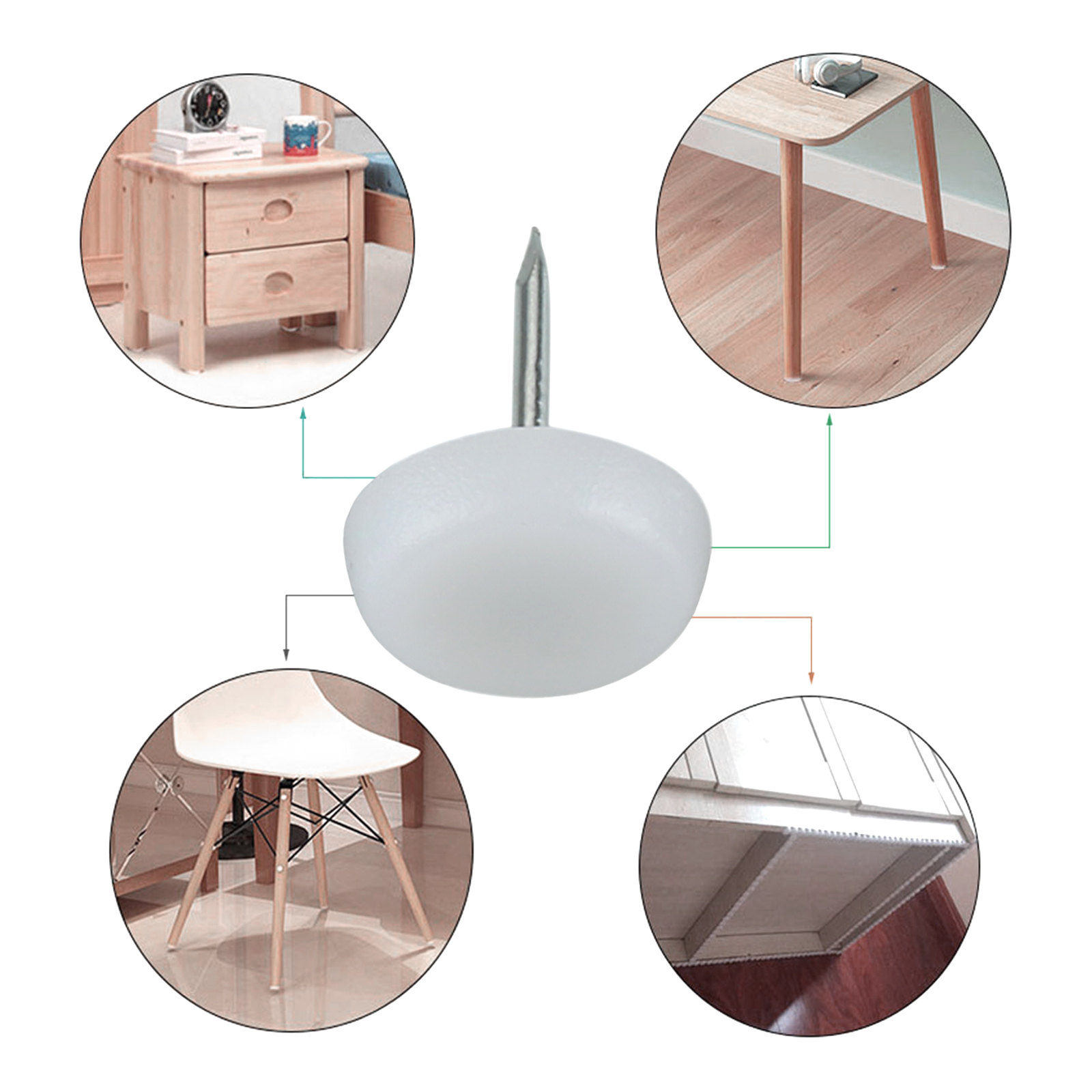 50Pcs 14/18/20mm Table Chair L - Outdoor Furniture Leg Protectors のレビューと価格