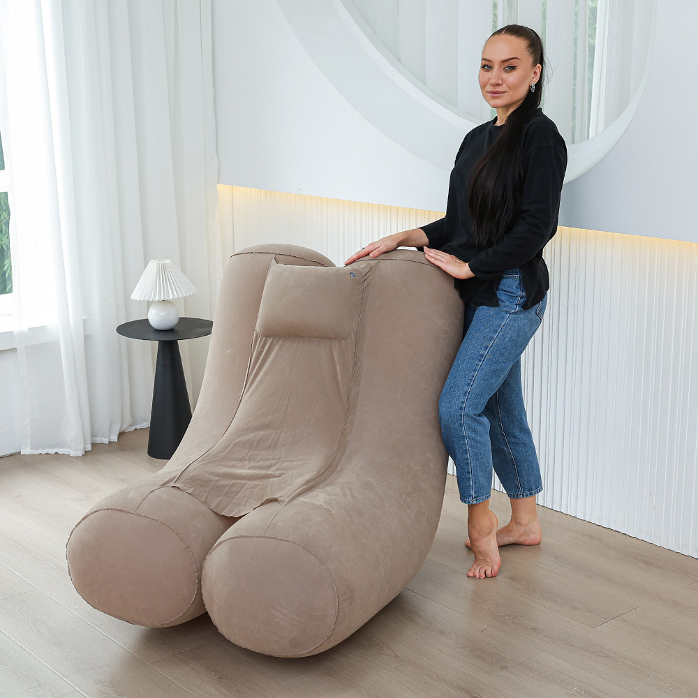 New Folding Lazy Sofa,Inflatab - Outdoor Furniture Lounge Chair のレビューと価格