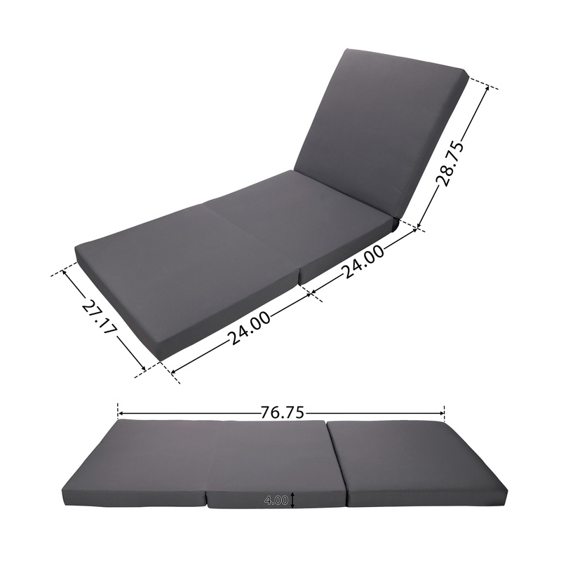 Acacia Wood Chaise Lounge with - Outdoor Furniture Grey のレビューと価格