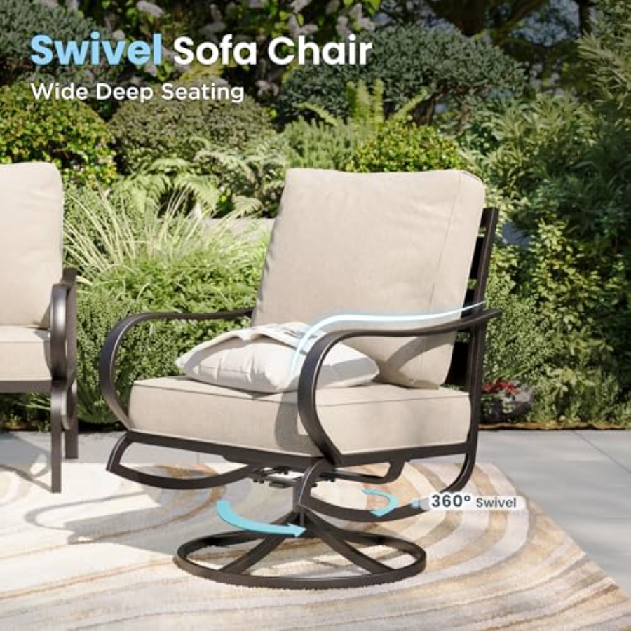 Patio Furniture Chair Set for  - Outdoor Furniture Metal Chairs のレビューと価格