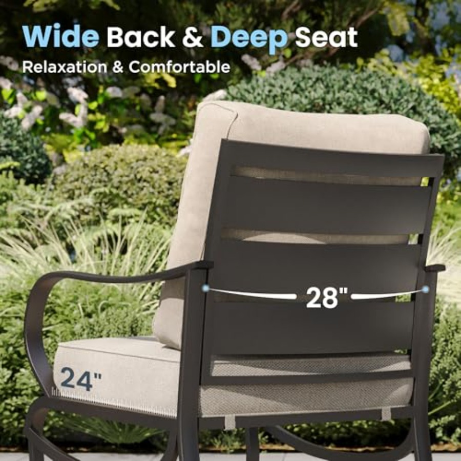Patio Furniture Chair Set for  - Outdoor Furniture Metal Chairs のレビューと価格