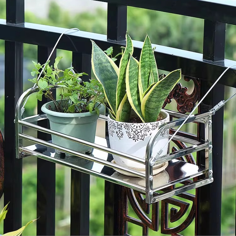 Stainless Steel Flower Stand f - Outdoor Furniture Balcony のレビューと価格