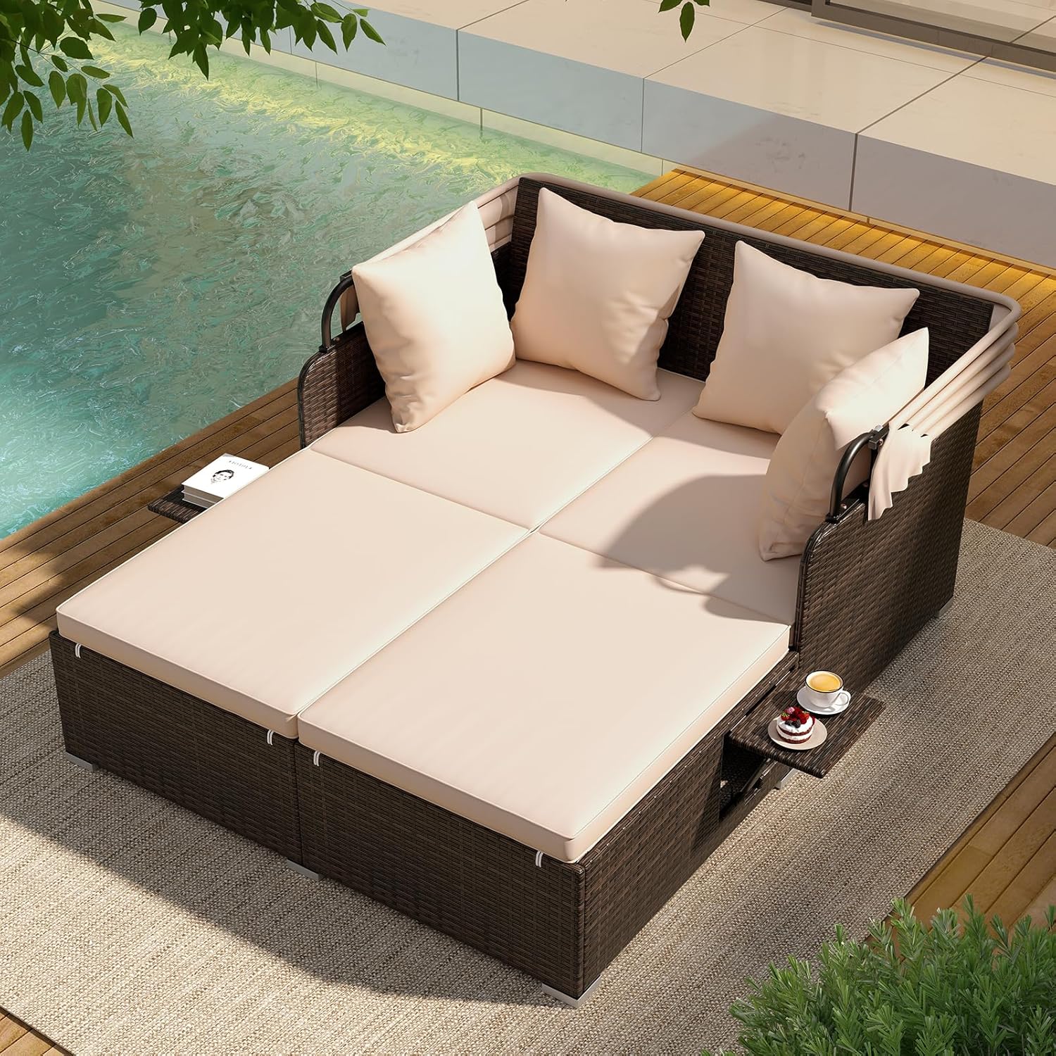 Outdoor Daybed, 2-Person Wicke - Outdoor Furniture Europe のレビューと価格