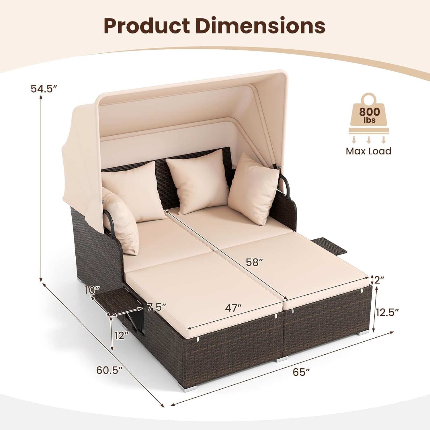 Outdoor Daybed, 2-Person Wicke - Outdoor Furniture Europe のレビューと価格