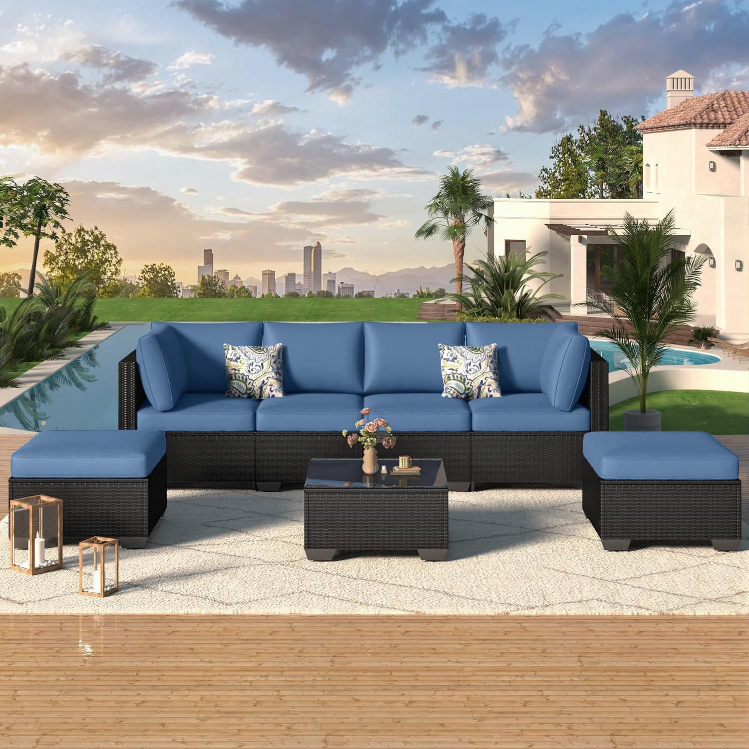 PE Rattan Outdoor Sectional So - Outdoor Furniture Europe のレビューと価格