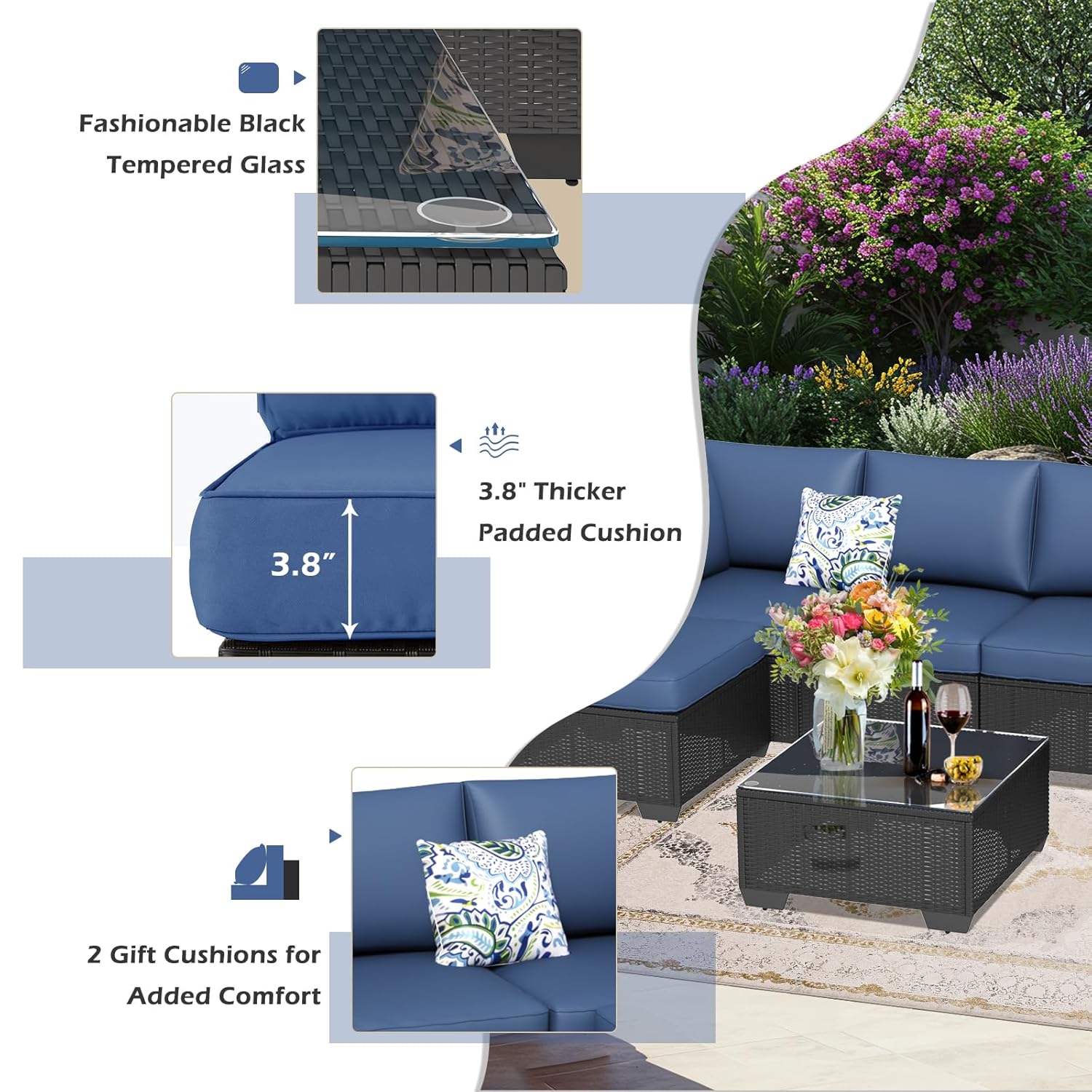 PE Rattan Outdoor Sectional So - Outdoor Furniture Europe のレビューと価格