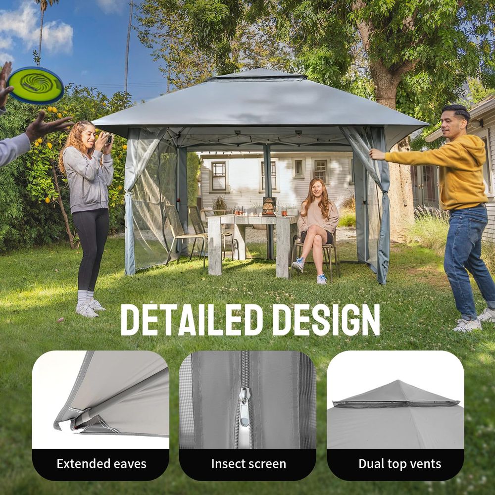 13x13 Pop Up Gazebo, Canopy Te - Gazebo Pop Up のレビューと価格