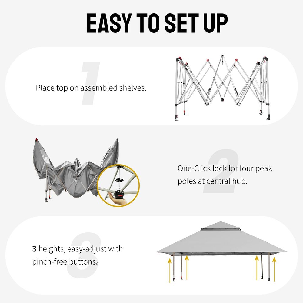 13x13 Pop Up Gazebo, Canopy Te - Gazebo Pop Up のレビューと価格