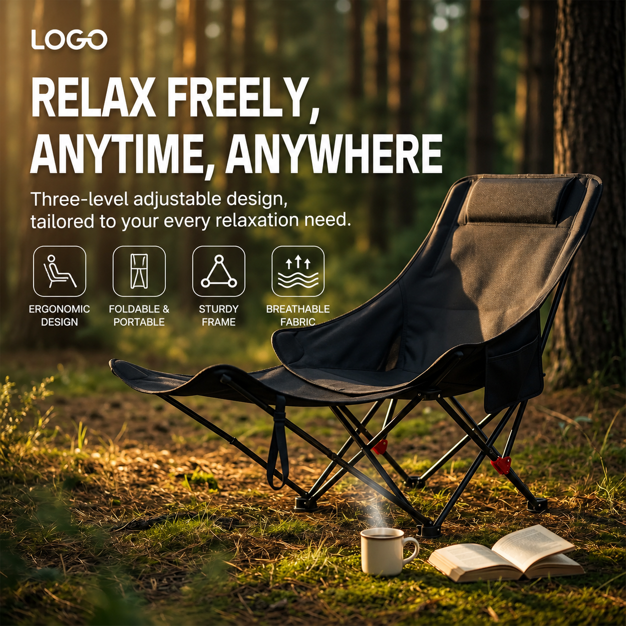 Three level adjustable moon ch - Outdoor Furniture Lounge Chair のレビューと価格