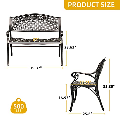 Elegant 39.4 Inch Cast Aluminu - Outdoor Furniture Europe のレビューと価格