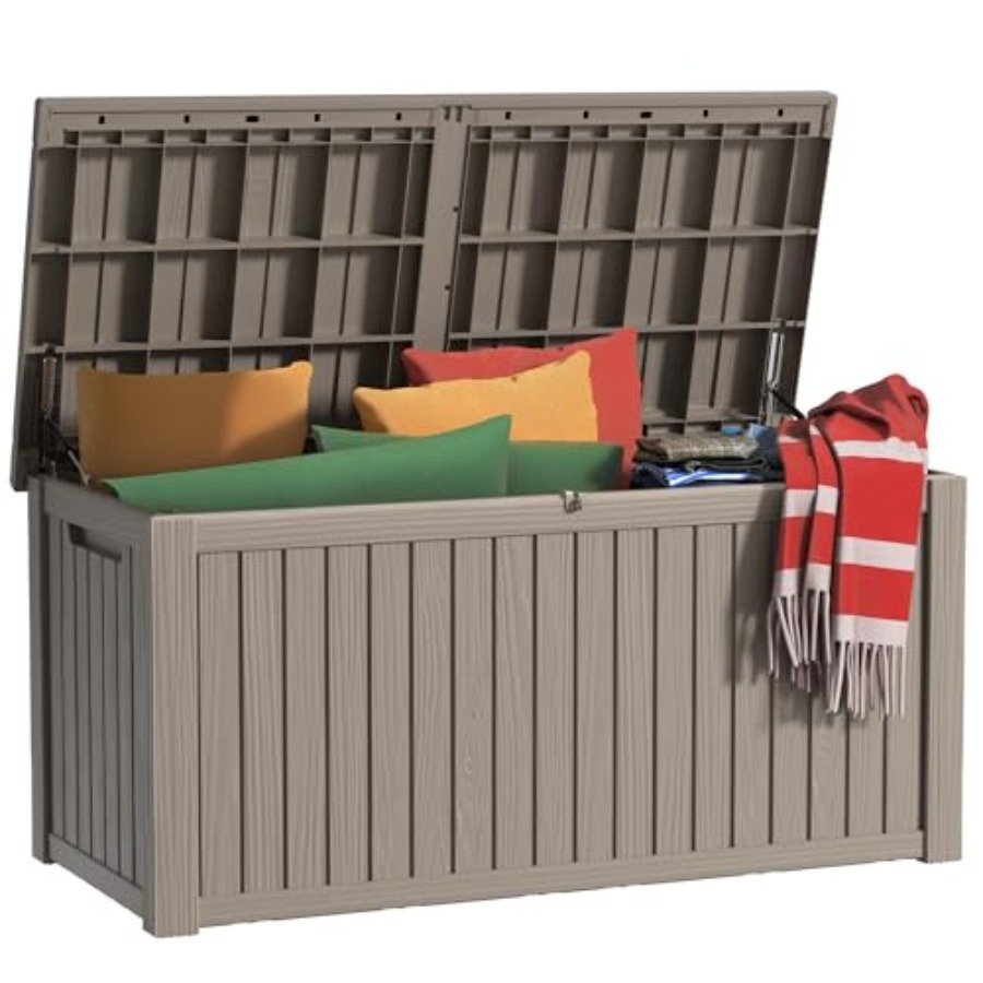 200 Gallon outdoor storage box - Outdoor Furniture Grey のレビューと価格
