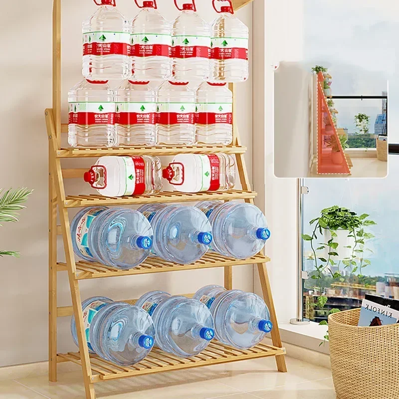 Adjustable Bamboo Plant Shelf  - Outdoor Furniture Balcony のレビューと価格